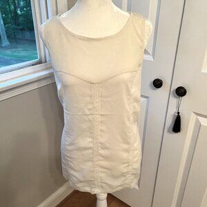 Sheer tank with lace detail